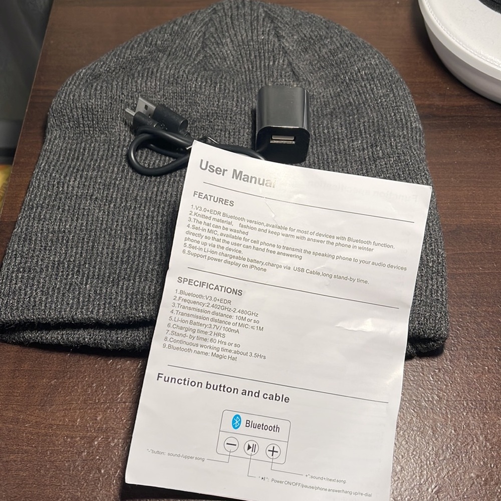 Bluetooth Music Hat View 5